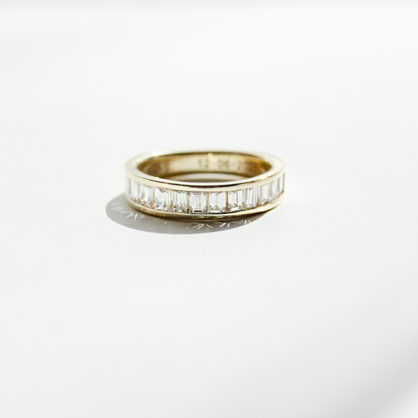 Baguette Diamond Ladies Eternity Band EverJade Jewellery Bespoke Diamond Gold Silver Cape Town South Africa