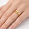 EverJade Jewellery Wave band thin yellow gold silver custom collections