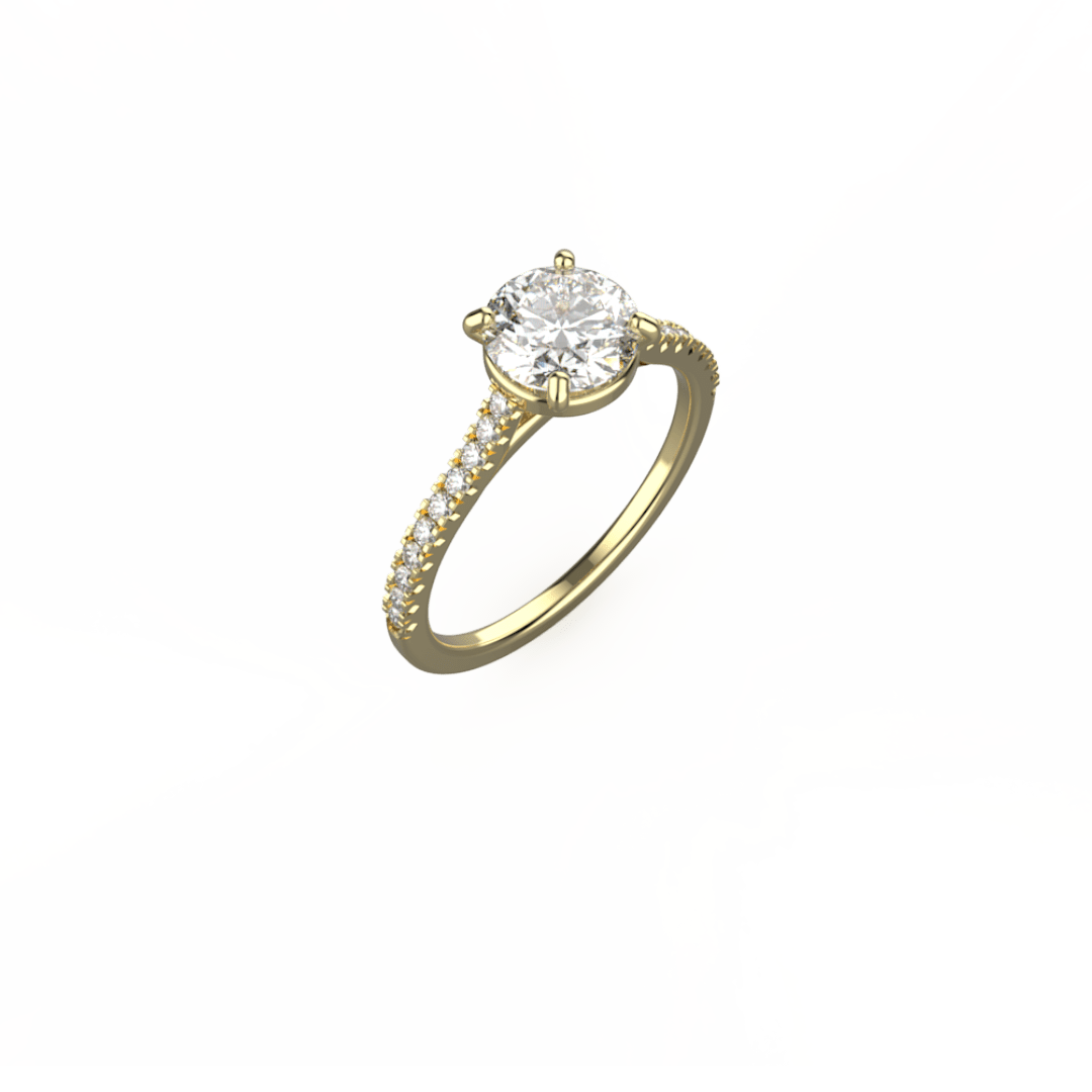 Aria Side Stones Engagement Ring Bridal Jewellery EverJade