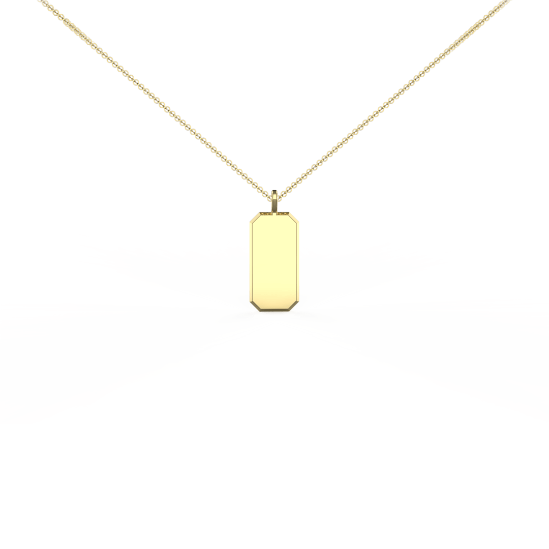 Beloved Collection - Rectangle Plate Pendant