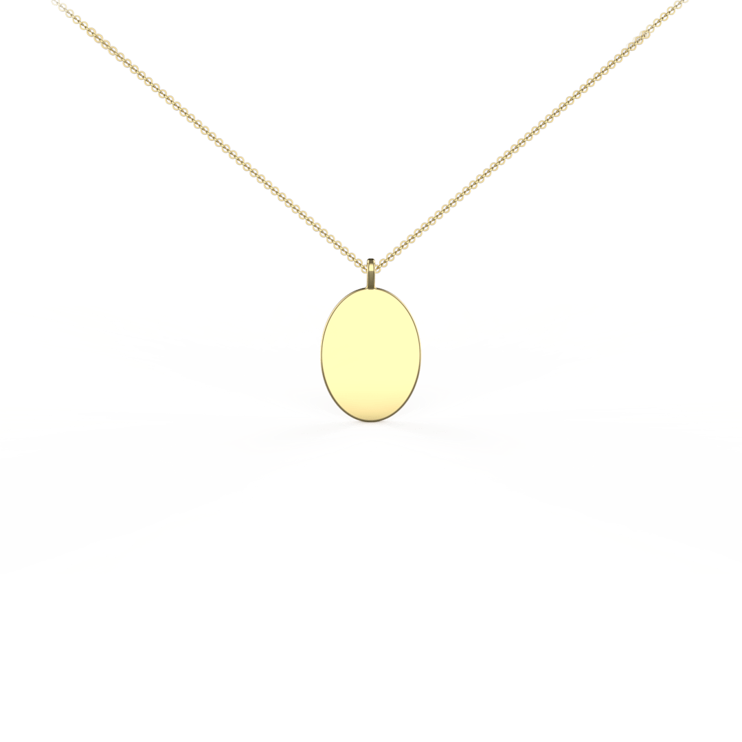 Beloved Collection - Oval Disc Pendant