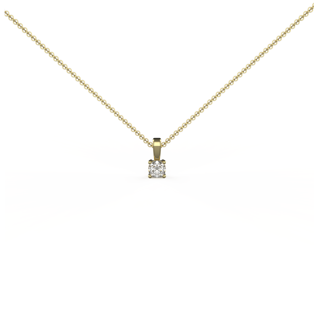 Diamond Single Bale Pendant - 0.3ct