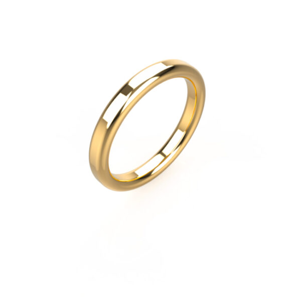 EverJade Jewellery Wedding band 3mm gold silver custom bespoke