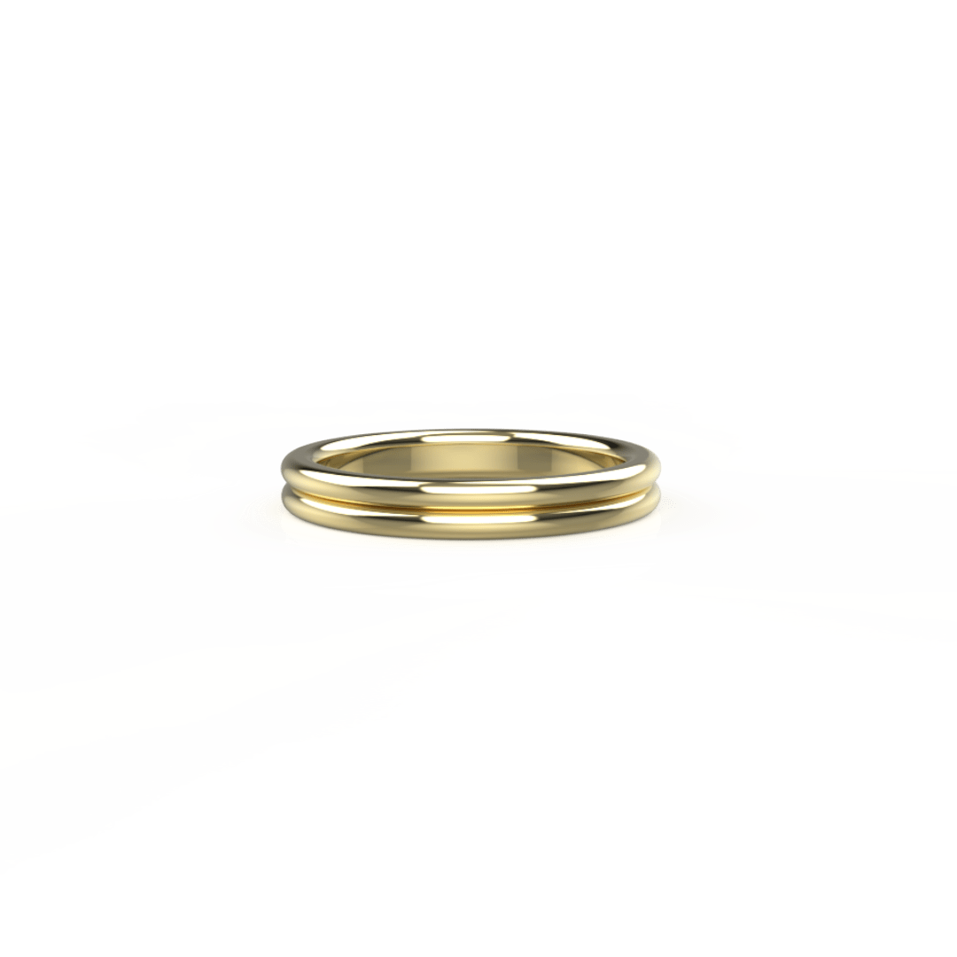Double Plain Eternity Ladies Band