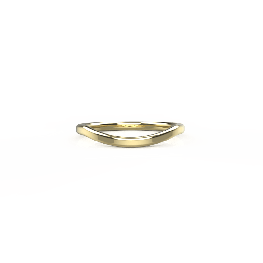Curved Wishbone Wedding Band