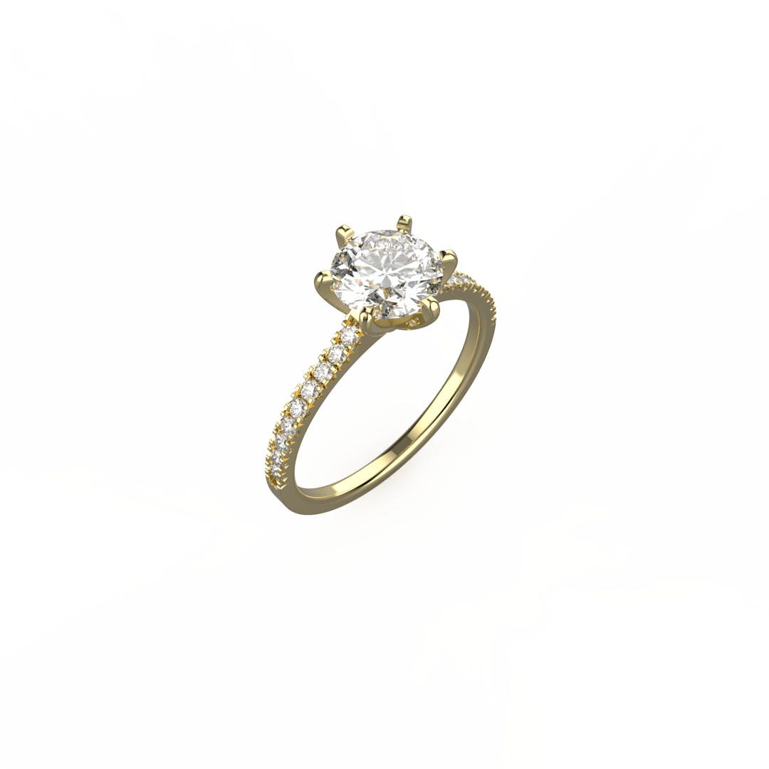 Mila Side Stone Engagement Ring Bridal Jewellery EverJade