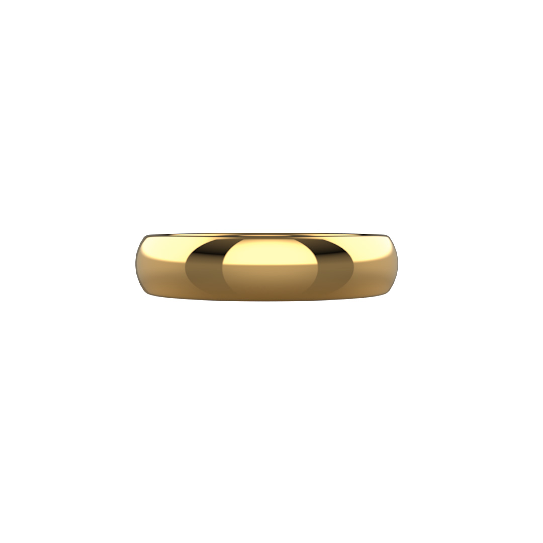 Domed Edge Men's Band - 6mm