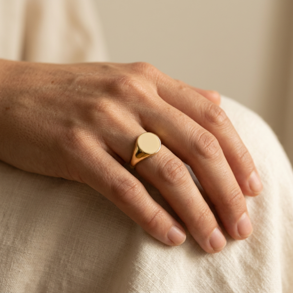EverJade Jewellery Engraving Signet ring Yellow Gold Silver Cape Town South Africa Custom Mens Ladies Bands Wedding
