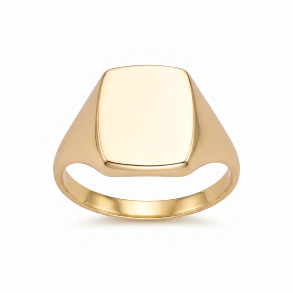 EverJade Jewellery Gold Silver Signet Ring Cushion Engrave Customisable Men Ladies Family Crest Signet Cape Town South Africa