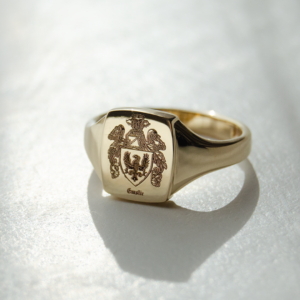 EverJade Jewellery Gold Silver Signet Ring Cushion Engrave Customisable Men Ladies Family Crest Signet Cape Town South Africa