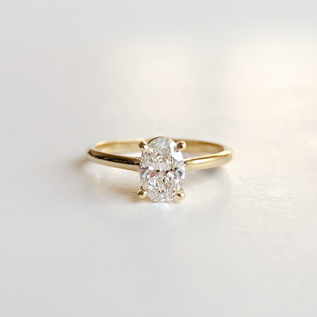Alora Oval Solitaire Engagement Ring