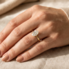 Alora Oval Solitaire Engagement Ring Bridal Bespoke Jewellery EverJade Cape Town Diamond Gold Silver Moissanite