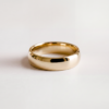 Domed Band EverJade Jewellery Mens Wedding bands Domed Gold Silver Brushed Polished