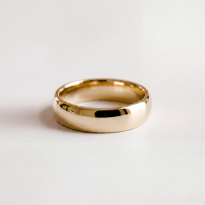 EverJade Jewellery Mens Wedding bands Domed Gold Silver Brushed Polished