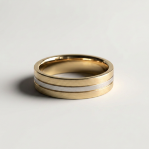 EverJade Jewellery Triple Two Tone Mens Band Gold Silver Cape Town South Africa