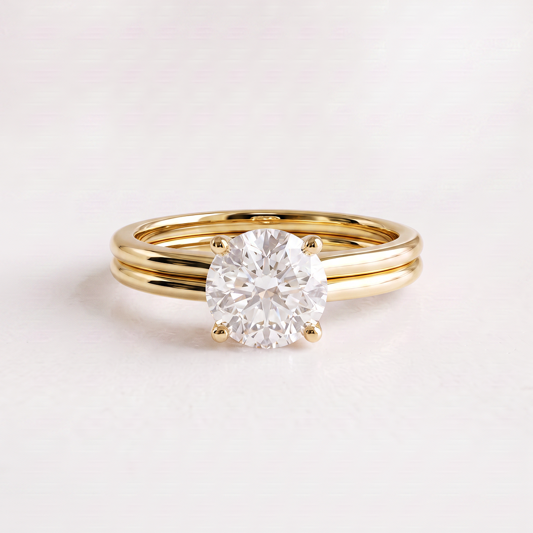Luna Double Solitaire Engagement Ring