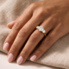 EverJade Jewellery Trilogy Engagement ring round silver gold diamonds moissanite Cape Town South Africa