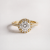 EverJade Jewellery Engagement Ring Silver Gold Moissanite Diamond Cape Town South Africa Custom Aria Side Stones