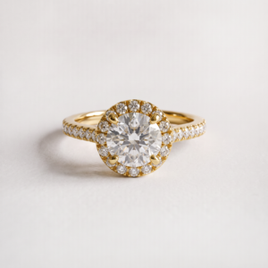 EverJade Jewellery Engagement Ring Silver Gold Moissanite Diamond Cape Town South Africa Custom Aria Side Stones