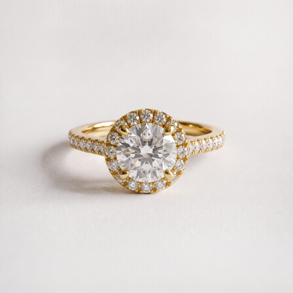 EverJade Jewellery Engagement Ring Silver Gold Moissanite Diamond Cape Town South Africa Custom Aria Side Stones