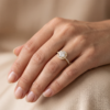 EverJade Jewellery Engagement Ring Silver Gold Moissanite Diamond Cape Town South Africa Custom Aria Side Stones