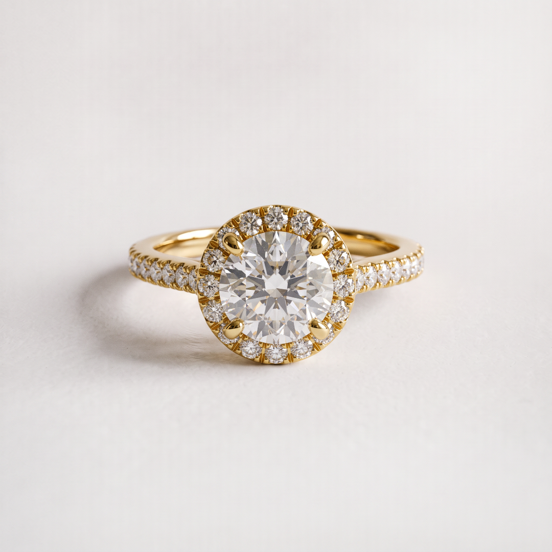EverJade Jewellery Engagement Ring Silver Gold Moissanite Diamond Cape Town South Africa Custom Aria Side Stones