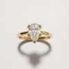 Celine Pear Solitaire Celine Pear Solitaire EverJade Jewellery Engagement Ring Cape Town South Africa Diamond Moissanite Gold Silver