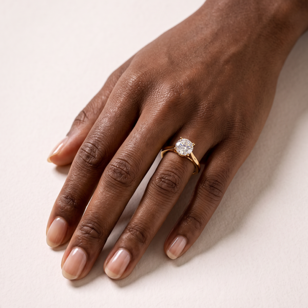 Charlie Trelis Solitaire Engagement ring EverJade Jewellery Gold Silver Moissanite Diamond Cape Town South Africa