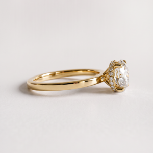 Eliana Hidden Halo Engagement Solitaire Gold Silver Diamond Moissanite EverJade Jewellery Cape Town South Africa