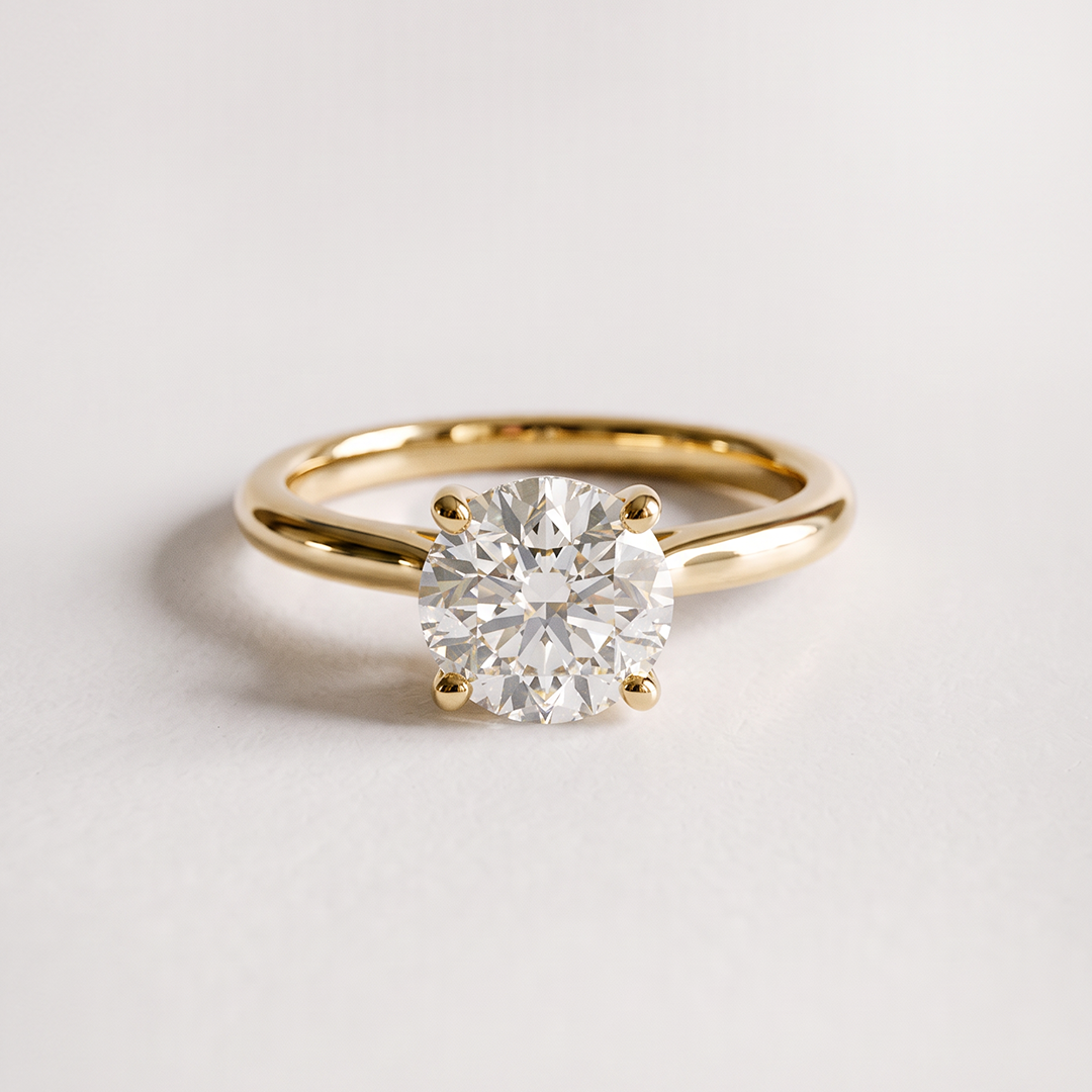 Eliana Hidden Halo Engagement Solitaire Gold Silver Diamond Moissanite EverJade Jewellery Cape Town South Africa