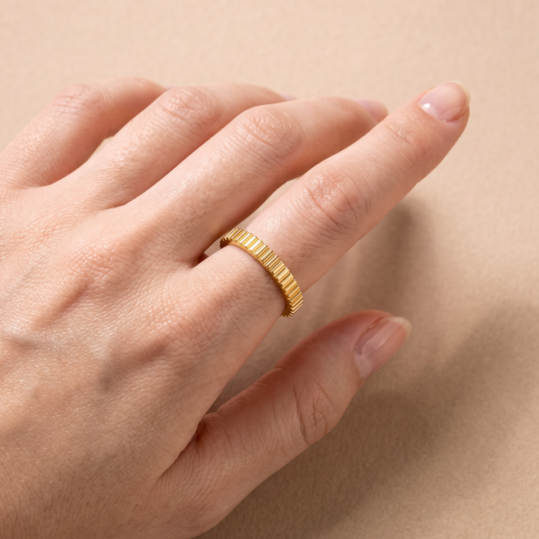 Maeve Fluted Wedding Band EverJade Jewellery Cape Town South Africa Silver Gold
