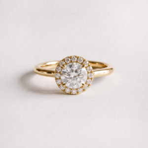 EverJade Jewellery Engagement Ring Silver Gold Moissanite Diamond Cape Town South Africa Custom Sage Halo Solitaire