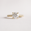 Sienna Side stone round-1 Round side stone Sienna Engagement Ring Moissanite Diamond Gold Silver EverJade Jewellery Cape Town South Africa